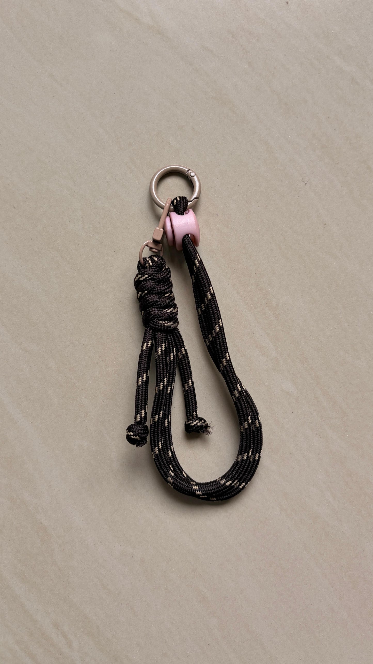 Dark Brown Braided Phone Wrist Lanyard