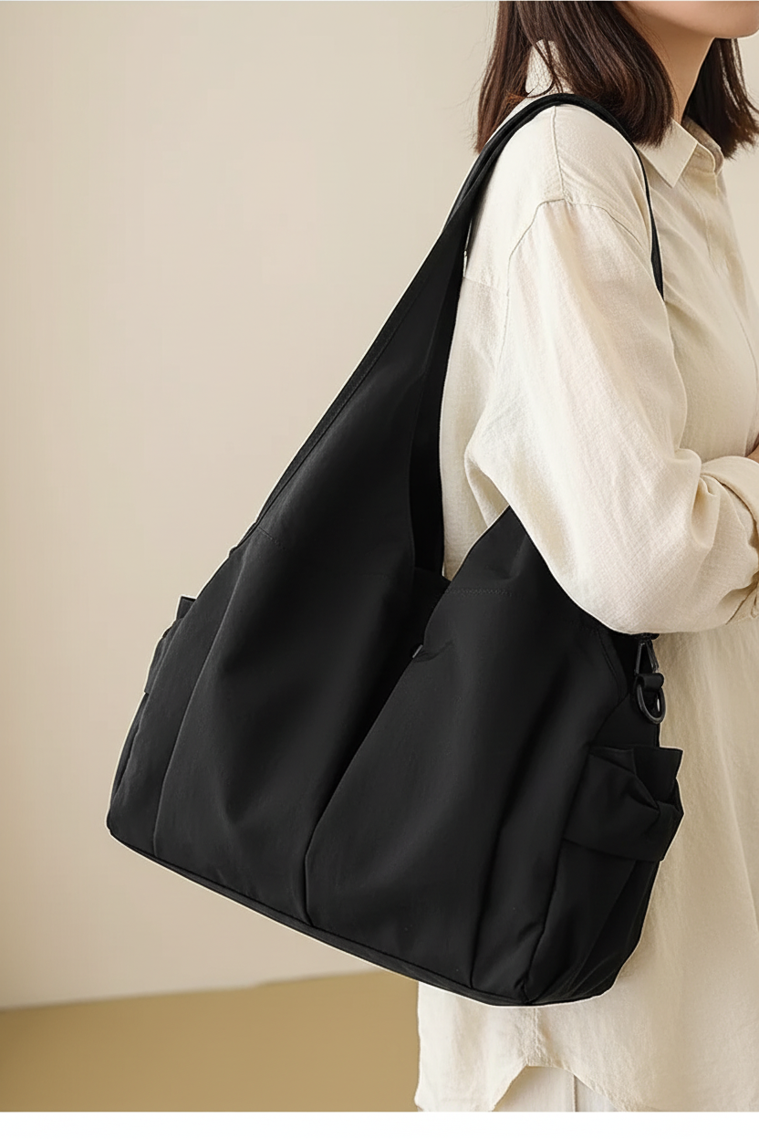 Black Bag Shoulder Crop