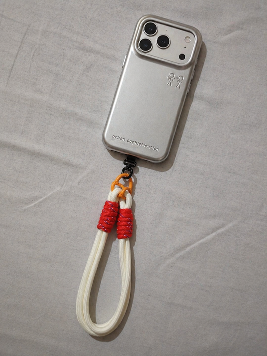 Bold White Braided Wrist Lanyard